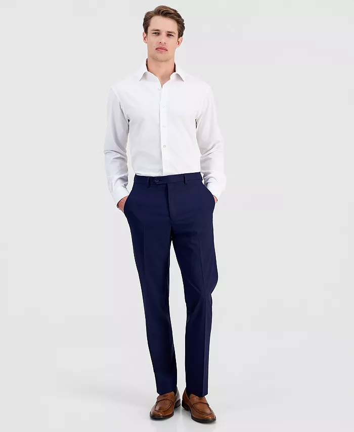 Men's Slim-Fit Stretch Solid Suit Pants - thumbnail 7