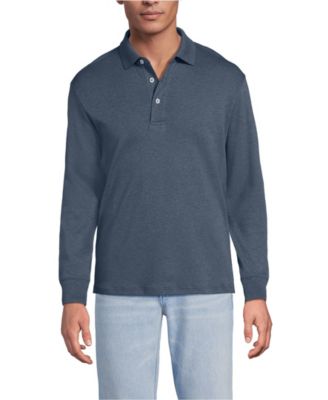 Men's Long Sleeve Cotton Supima Polo Shirt