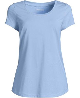 Plus Size Short Sleeve Lightweight Jersey Scoop Neck T-shirt