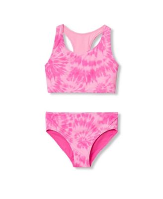 Girls Chlorine Resistant Reversible Sporty Bikini Swimsuit Set