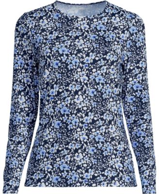 Women's Long Sleeve Crewneck Garden Tee - Sunshade UPF 50 Quick Dry