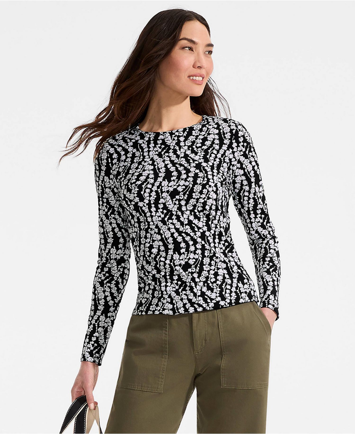 Women's Long Sleeve Crewneck Garden Tee - Sunshade UPF 50 Quick Dry