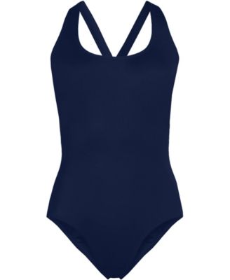 Women's Plus Size Tugless X-Back One Piece Swimsuit