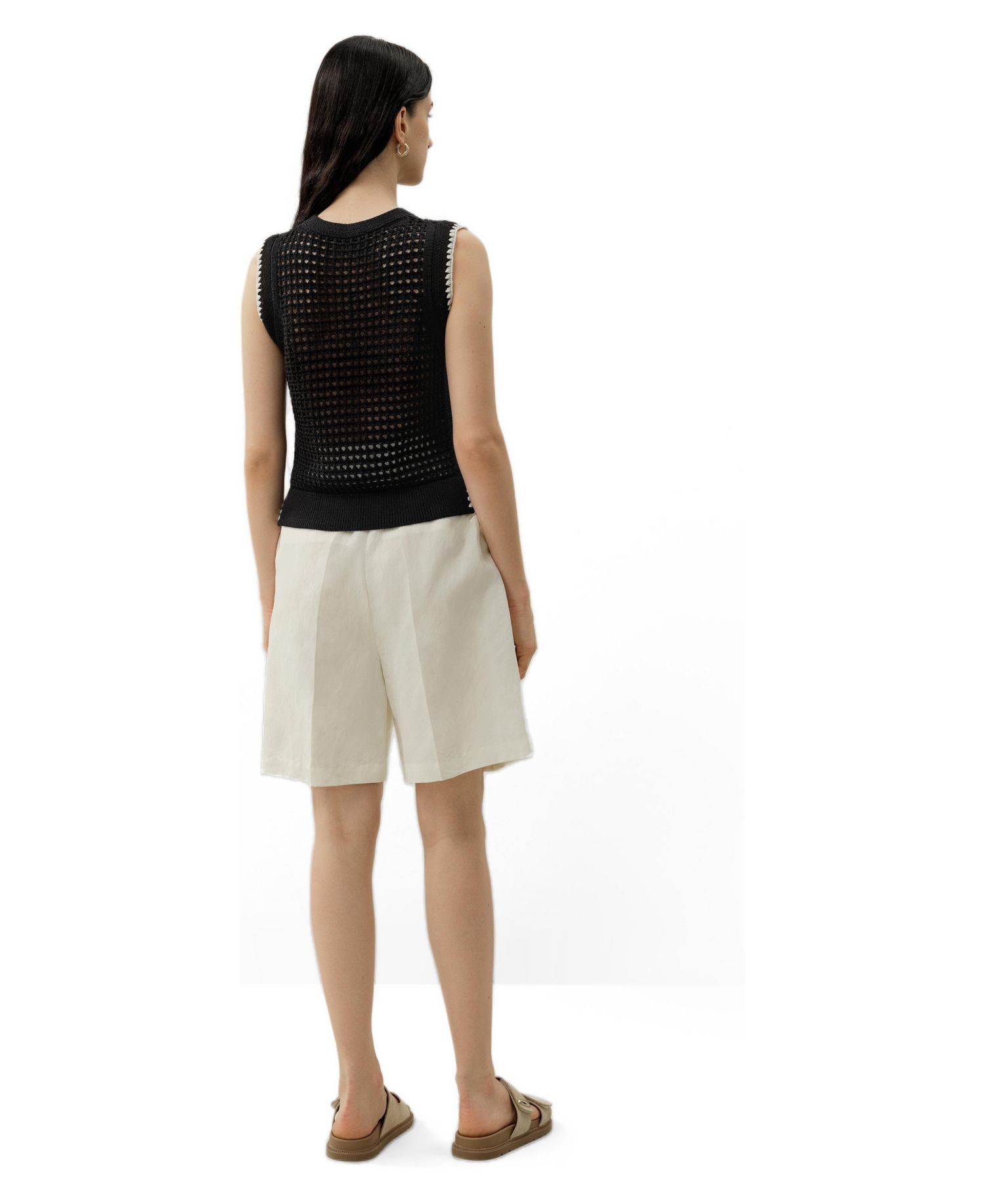 Women's Toscana Pointelle Embroidered Vest