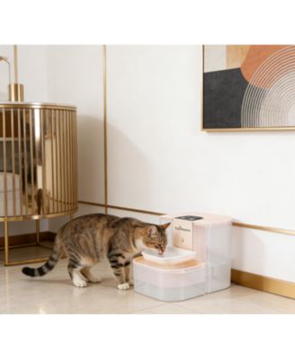 Zeus and Ruta Smart Pet Water Fountain 45L Cordless Rechargeable Auto Cat Dog Dispenser Remote Control 3 Volume Settings