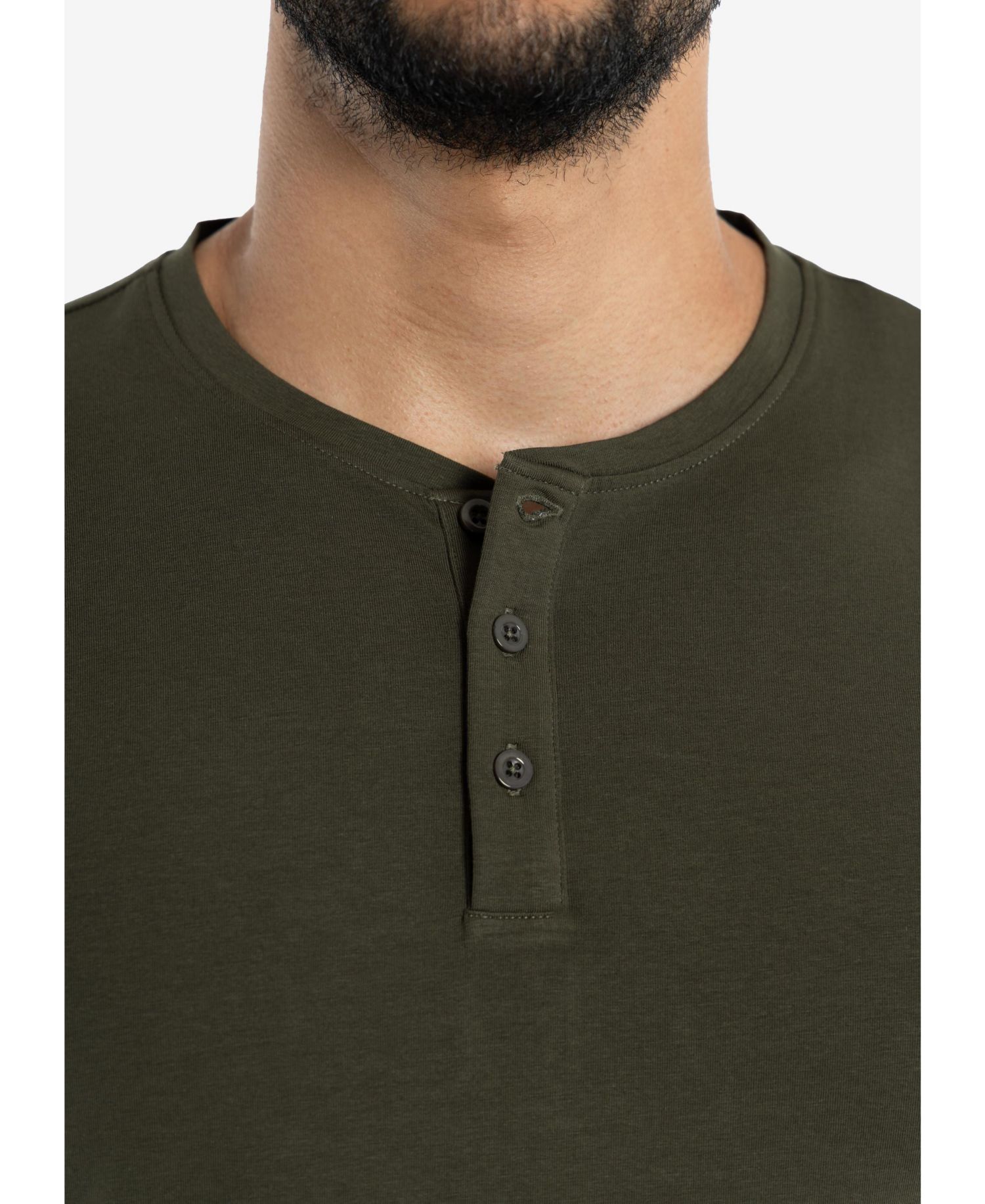 X RAY Men's Long Sleeve Henley T-Shirt