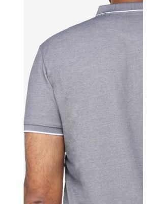 X RAY Big & Tall XRAY Short Sleeve Zip-Neck Polo