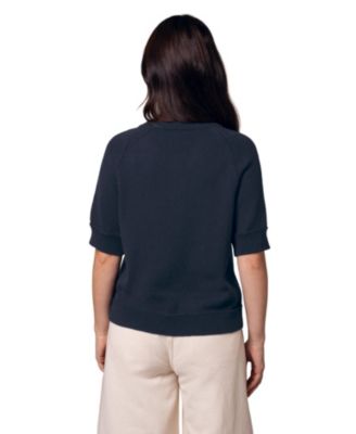 Women's Short Sleeve Knitted Cardigan