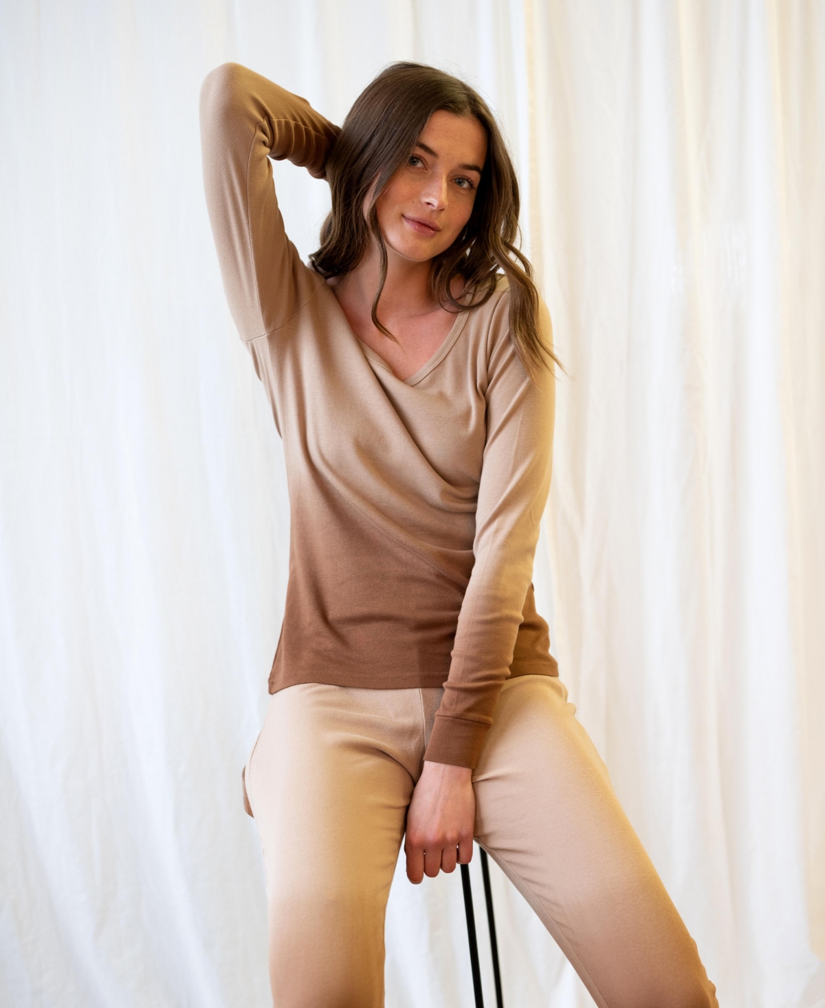 Leveret Women's Matching Family Two Piece Cotton Long Sleeve Tie Dye Pajamas