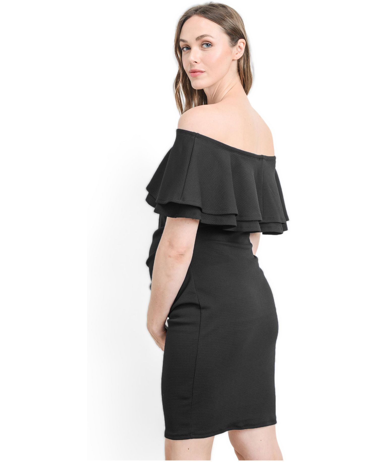 Women's Off-the-Shoulder Bodycon Ruched Mini Dress