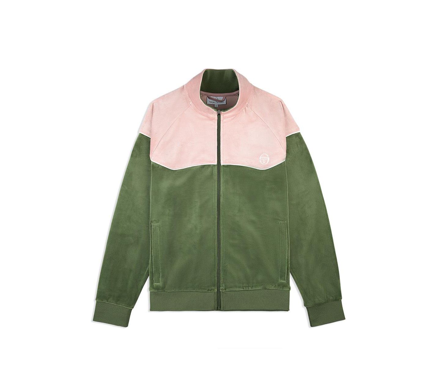 Мужская куртка Sergio Tacchini Cielo Velour Track, цвет: Бронзовый зелёный — фото 2
