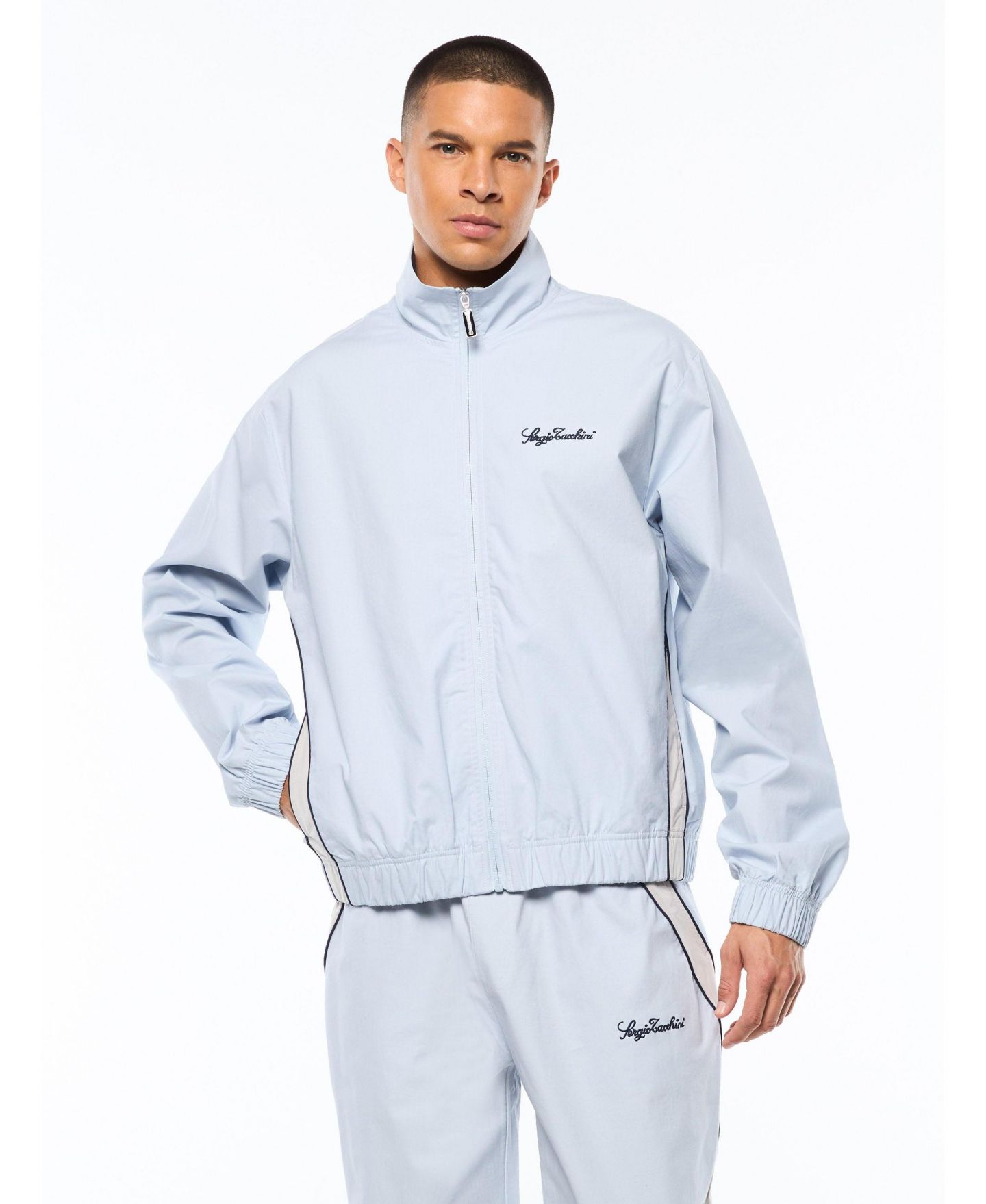 Мужская куртка Sergio Tacchini Fiamma Track, цвет: Синий — фото 1