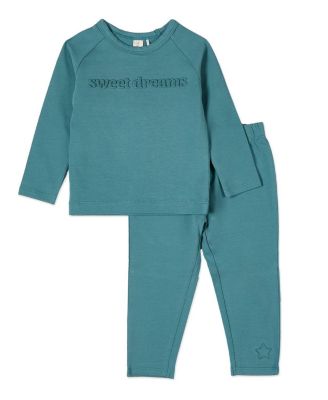 Big Boys 2 Piece Cotton-Rich Fleece 3D-Embossed Lounge Set