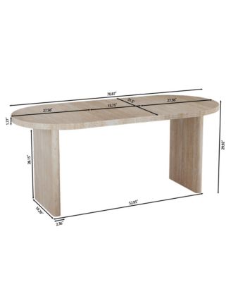 Modern Extendable Dining Table,Mid-century modern style home table,Suitable for dining rooms, kitchens, and living rooms