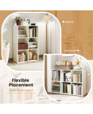 6-Cube Freestanding Bookcase with Anti-Tipping Kits