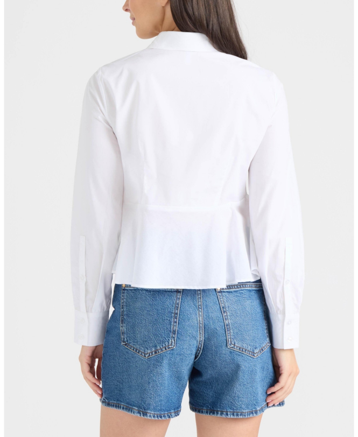 Ellen Tracy Women's Shirt with Ruffle Detail