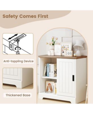 Farmhouse Sideboard Buffet Cabinet with Sliding Doors