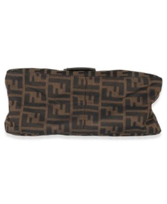 Brown Zucca Canvas Mama Baguette Bag
