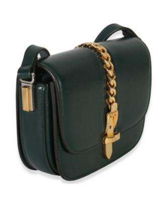 Dark Green Calfskin Mini Sylvie 1969 Bag
