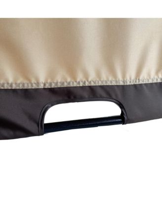 Canopy Replacement Top, Polyester Waterproof UV-Resistant Awning for Curved Pergola Structure