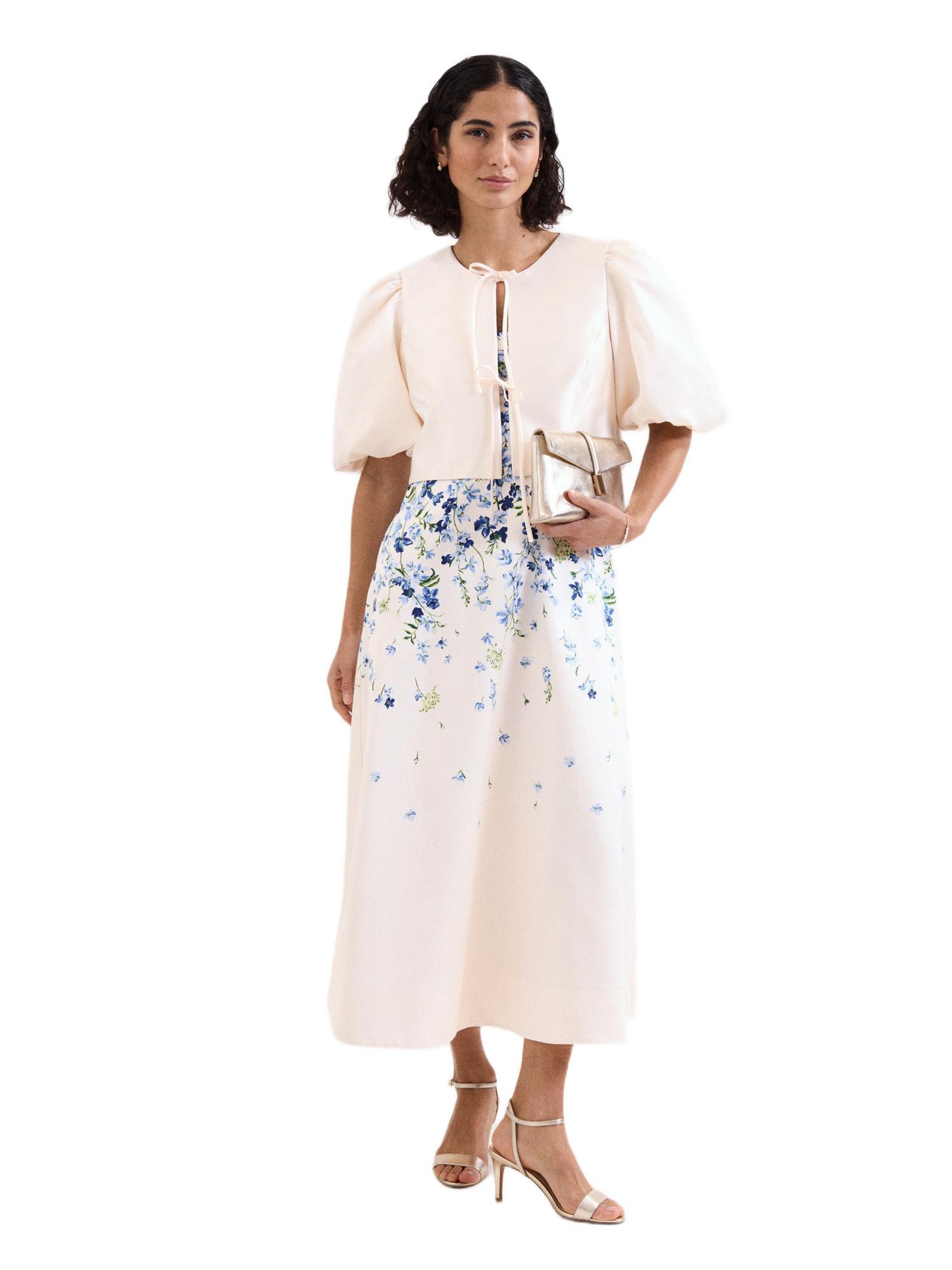 Women's Paulina Cropped Puff-Sleeve Jacket