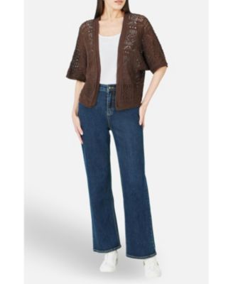 Women's Crochet Edge To Edge Cardigan