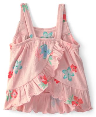 Baby Girls' Floral Ruffle Top and Shorts, 2-Piece Set