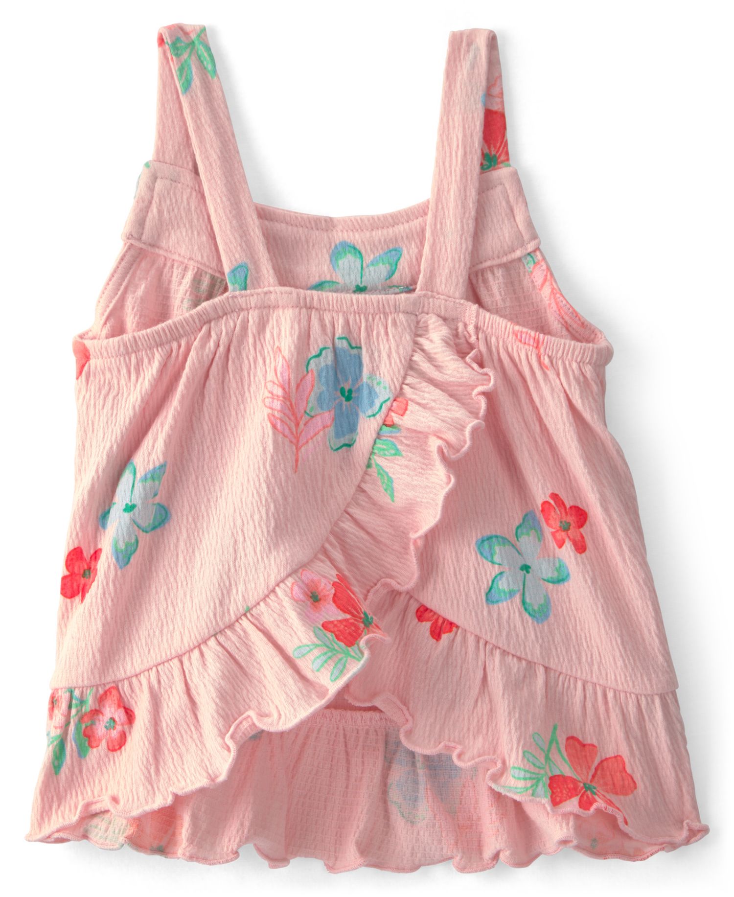 Baby Girls' Floral Ruffle Top and Shorts, 2-Piece Set