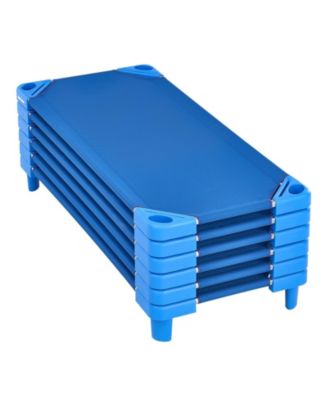 Stackable Kiddie Cot, Pack of 6, Toddler Nap Cots for Daycare
