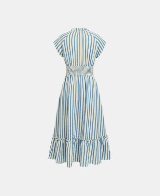 Women's Sunset Cruise Striped Midi Beach Dress