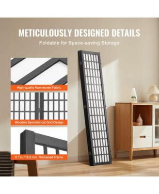 Room Divider, 4 Panel Japanese Folding Privacy Screen, Indoor Partition