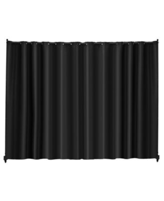 Portable Room Divider, Panel Divider with Wheels, Freestanding Privacy Screen