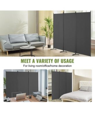 Room Divider, 3 Panel Folding Privacy Screen, Freestanding for Office and Bedroom