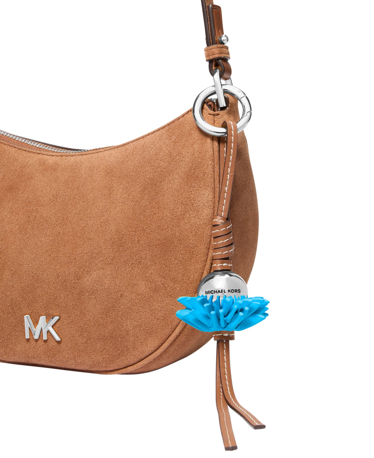 Leather Flower Burst Charm