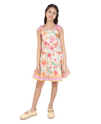 Girls' 7-16 Floral Sleeveless Dress 
