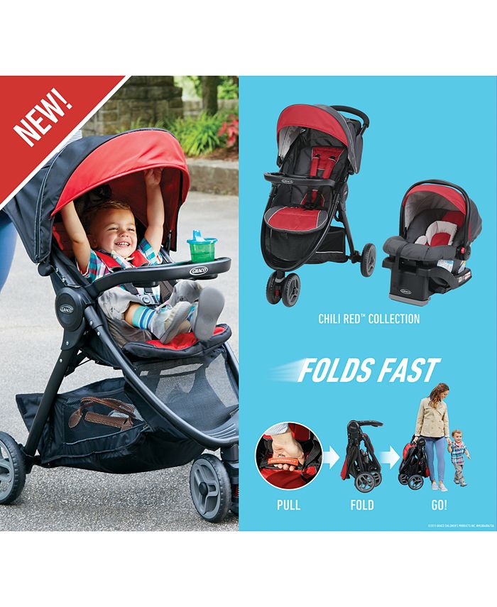 Graco Baby FastAction Sport LX Stroller & SnugRide Click Connect 35