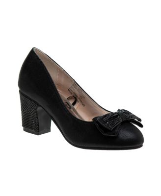 Little Girls Heeled Dress Pumps