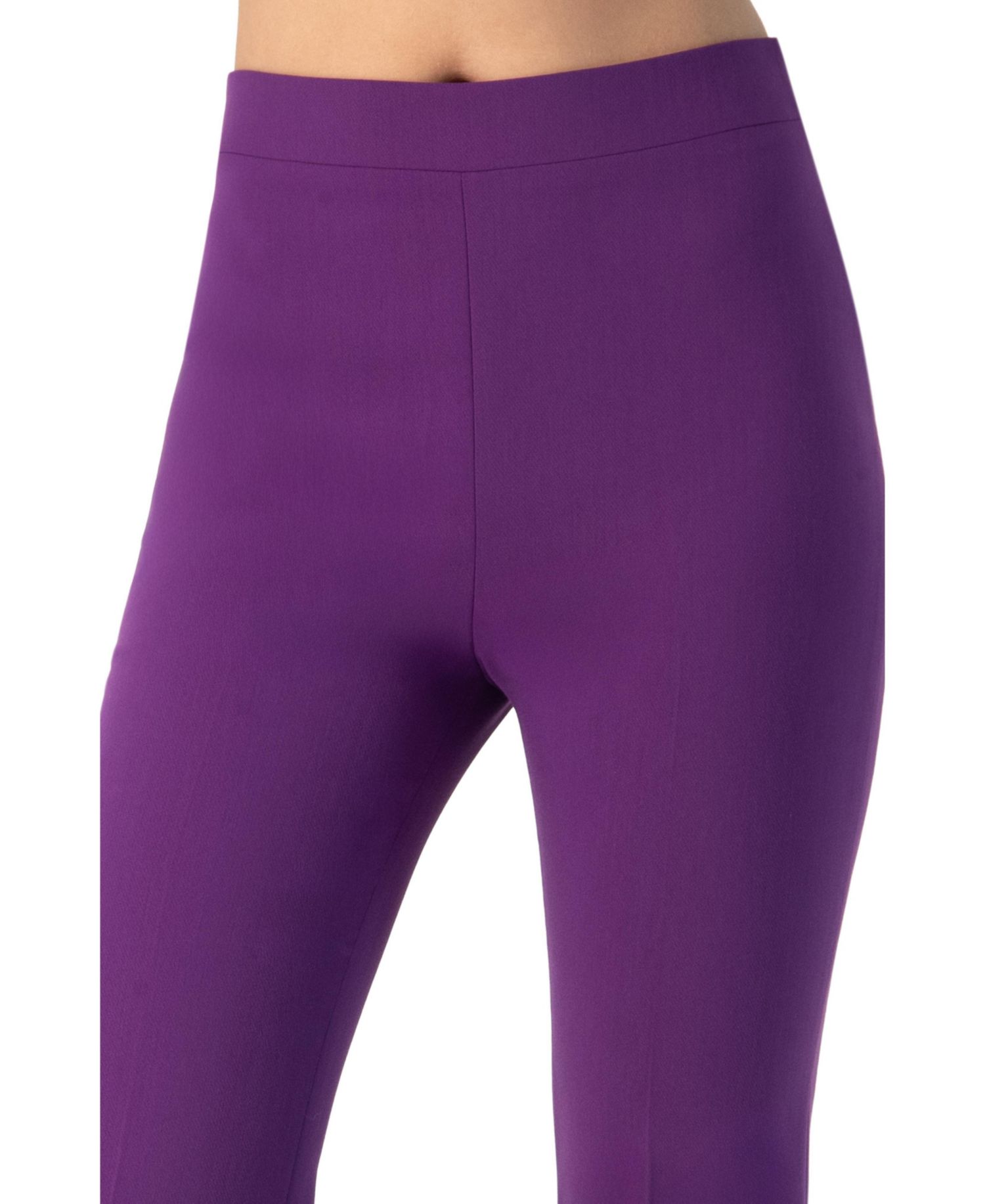 Women's Flared Pants with Back Pleats