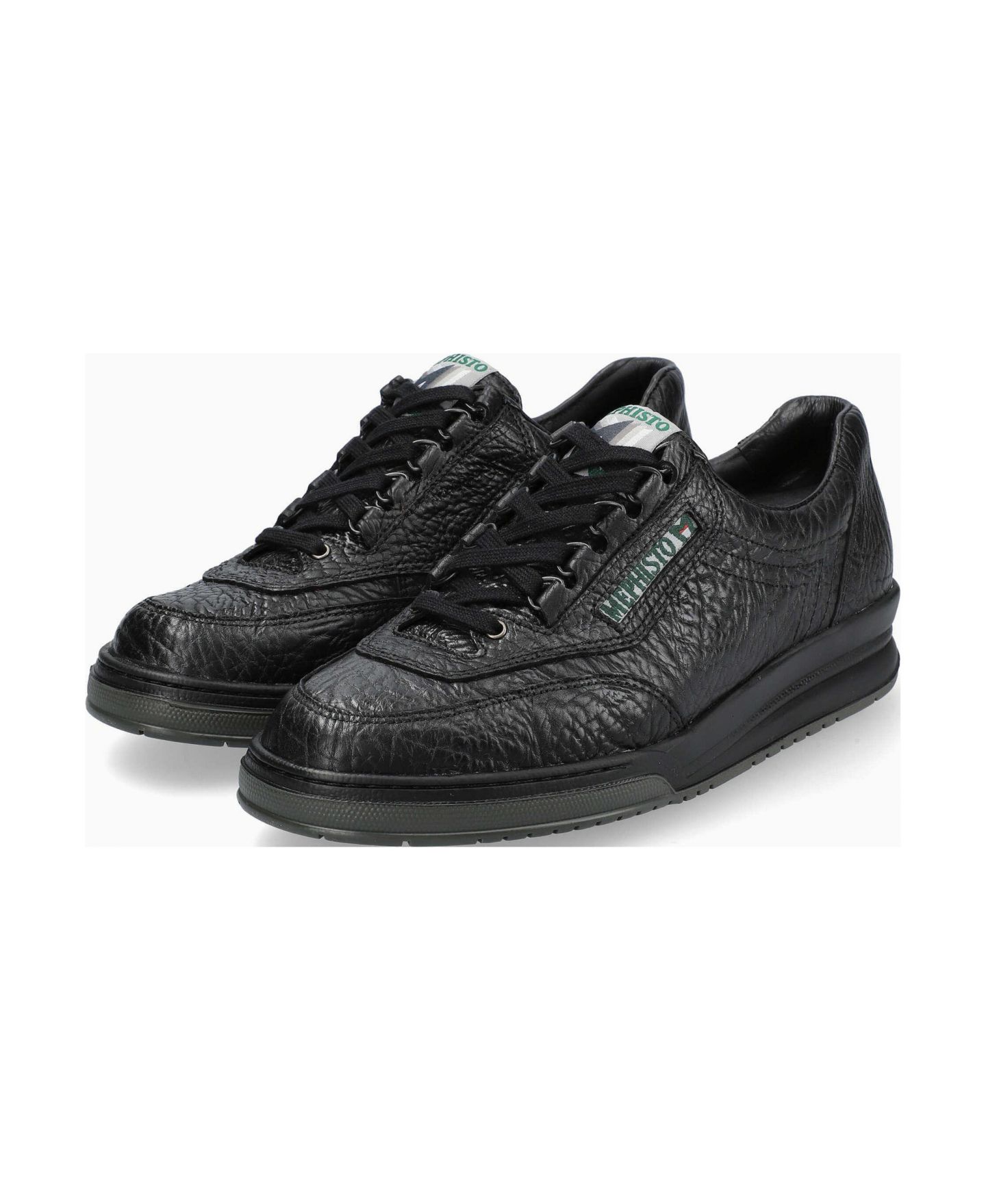 Мужские кроссовки Mephisto Match Full-Grain Leather, цвет: Чёрный — фото 2