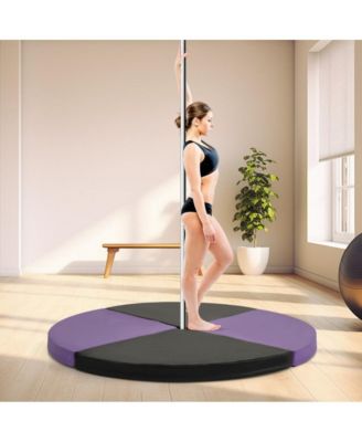 Pole Dance Crash Mat Round Portable Yoga Mat with EPE Foam