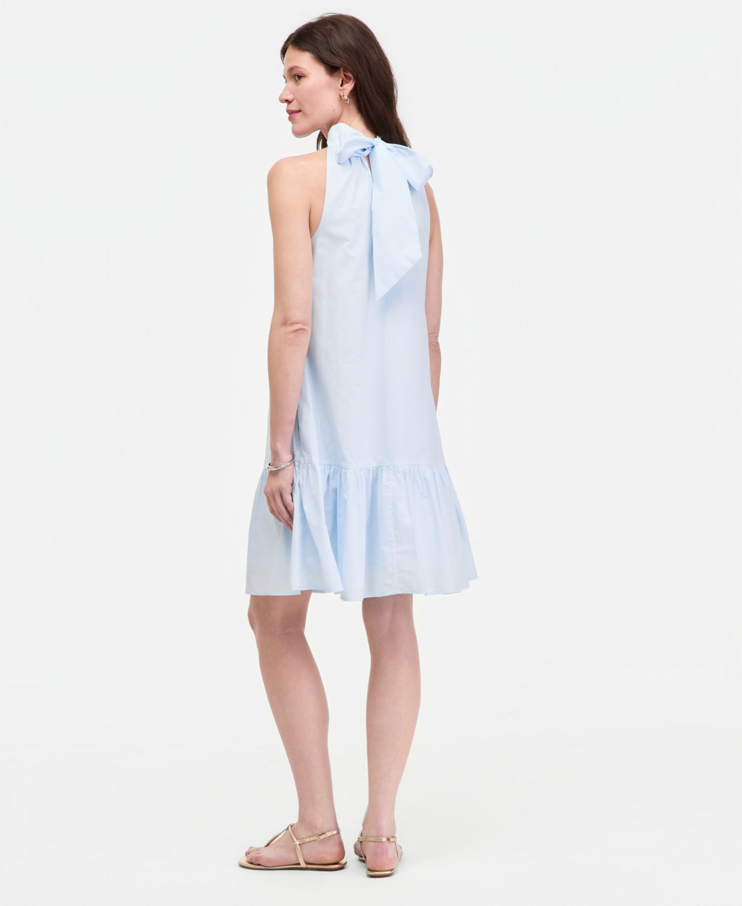 Women's Halter Bow-Back Mini Dress