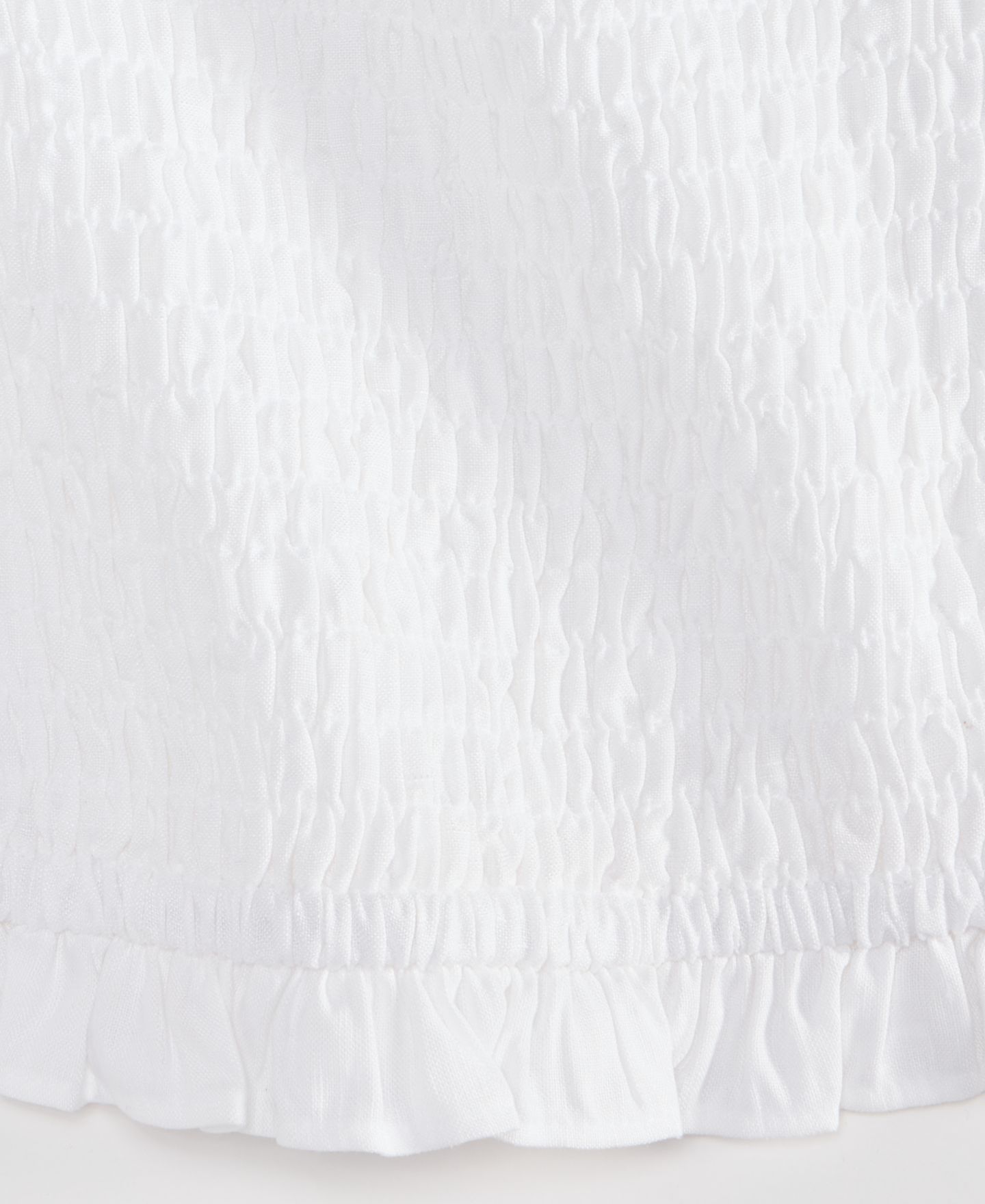Женский топ On 34th Linen Blend Smocked Cropped Top, цвет: Яркий белый — фото 3