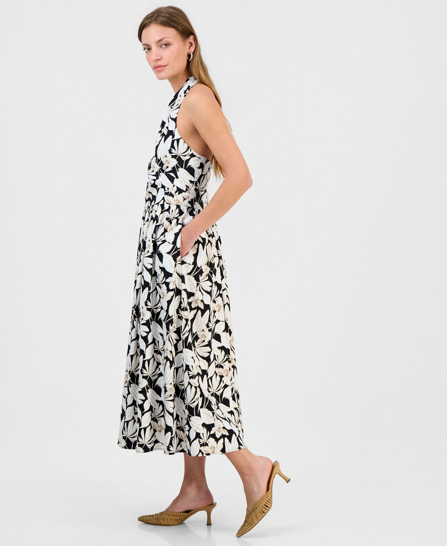 Petite Halter Midi Dress