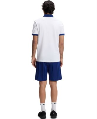 Men's Paddy USA Country Flag Trim Polo Shirt