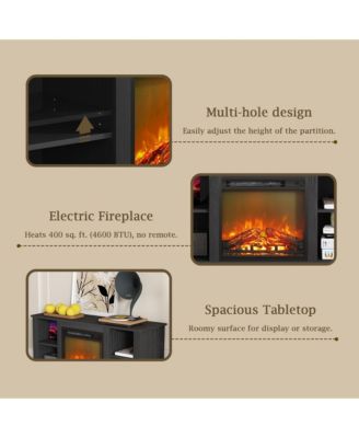 Modern Electric Fireplace TV Stand for TVs Up to 55"