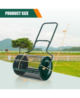 24 in Peat Moss Spreader with Side Latches and Handle