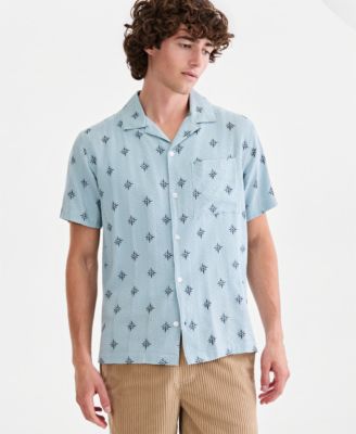 Men's Carlos Printed Short-Sleeve Camp Shirt