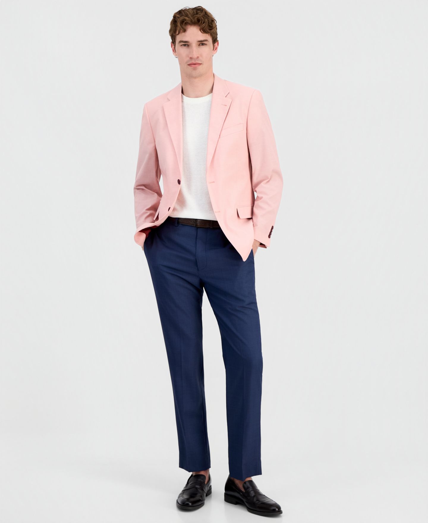 Мужской пиджак Nautica Modern-Fit Cotton Sport Coat, цвет: Мятный однотонный — фото 4