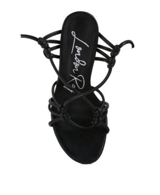 Womens Trixy Knot Lace Up High Heel Sandal