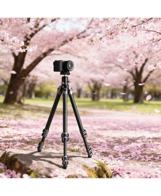 5-Section Carbon Fiber Portable Photo Tripod with Ball Head